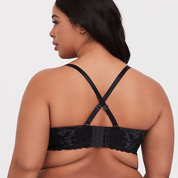 SOLD. TORRID Strappy Push Up Bra 42DDD NWT blue - Picture 4 of 8